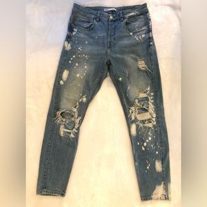 Zara Distressed Skinny Jeans | Waist 32